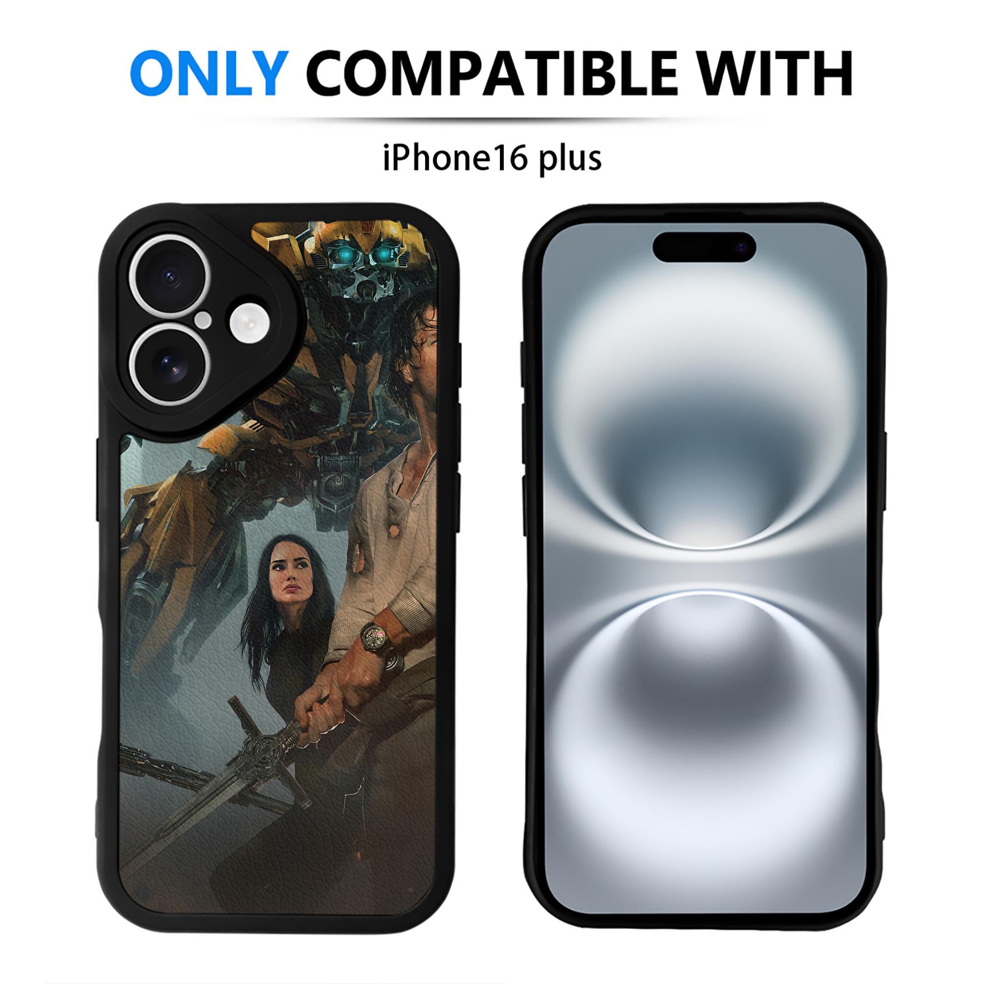 （画像用） Transformers トランスフォーマー 【iPhone 16シリーズ対応】シリコンスマホケース（レザー調） 材質：シリコン